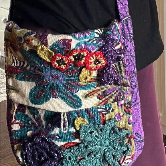 💐Beautiful CHACOK vintage crochet and embroidered bag. NWOT - Picture 5 of 15